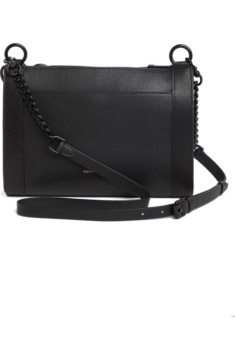 Rebecca Minkoff MAB Studded Leather Crossbody Bag, Alternate, color,