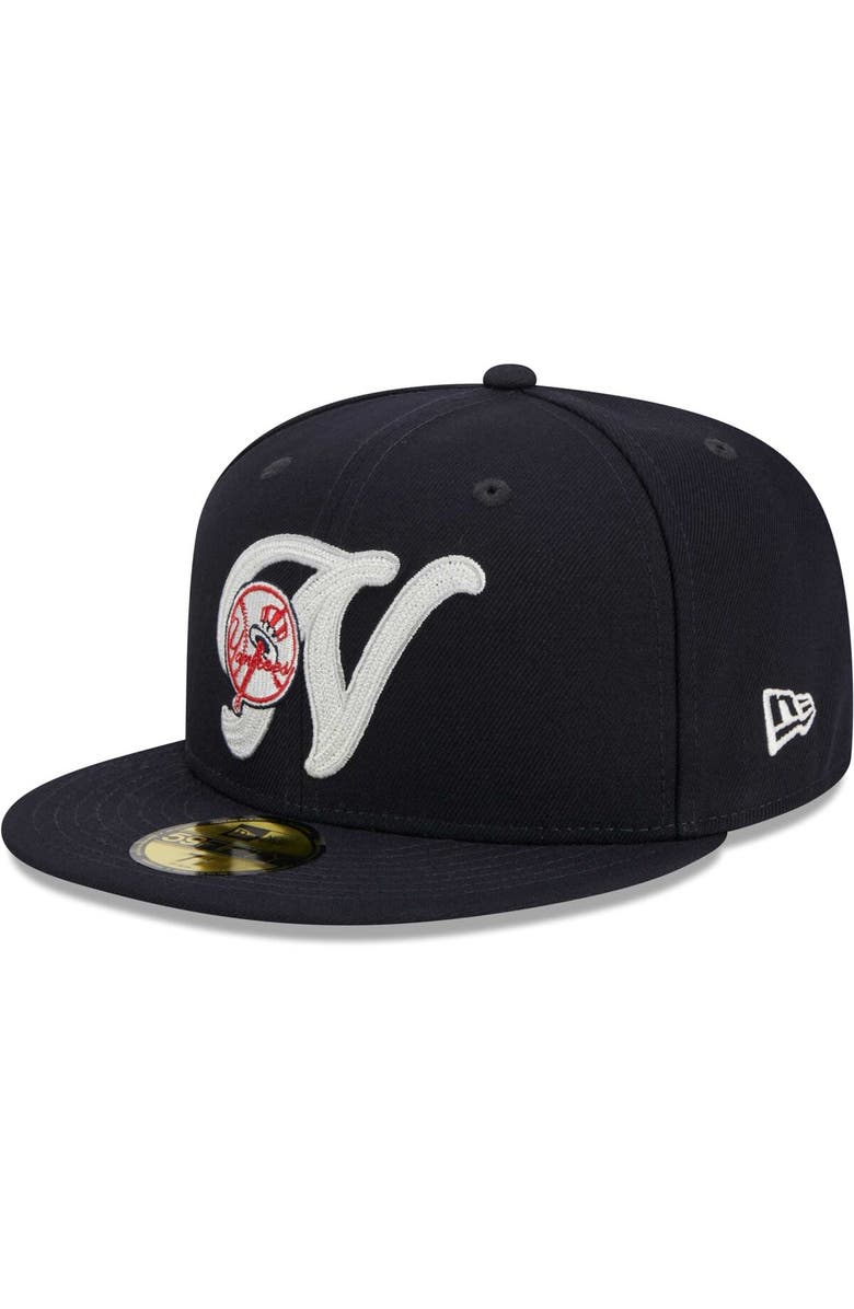 New Era Men's New Era Navy New York Yankees Duo Logo 59FIFTY Fitted Hat, Main, color, Navy
