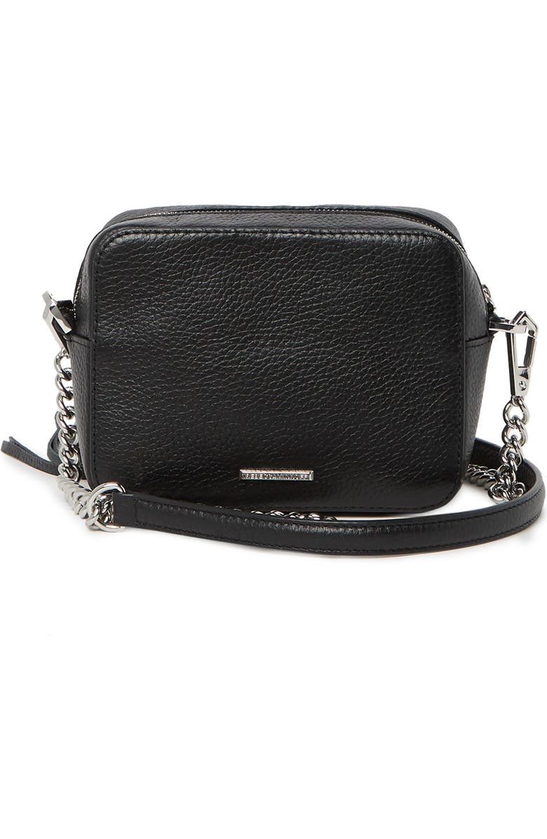 Rebecca Minkoff Moto Leather Camera Crossbody Bag, Alternate, color,