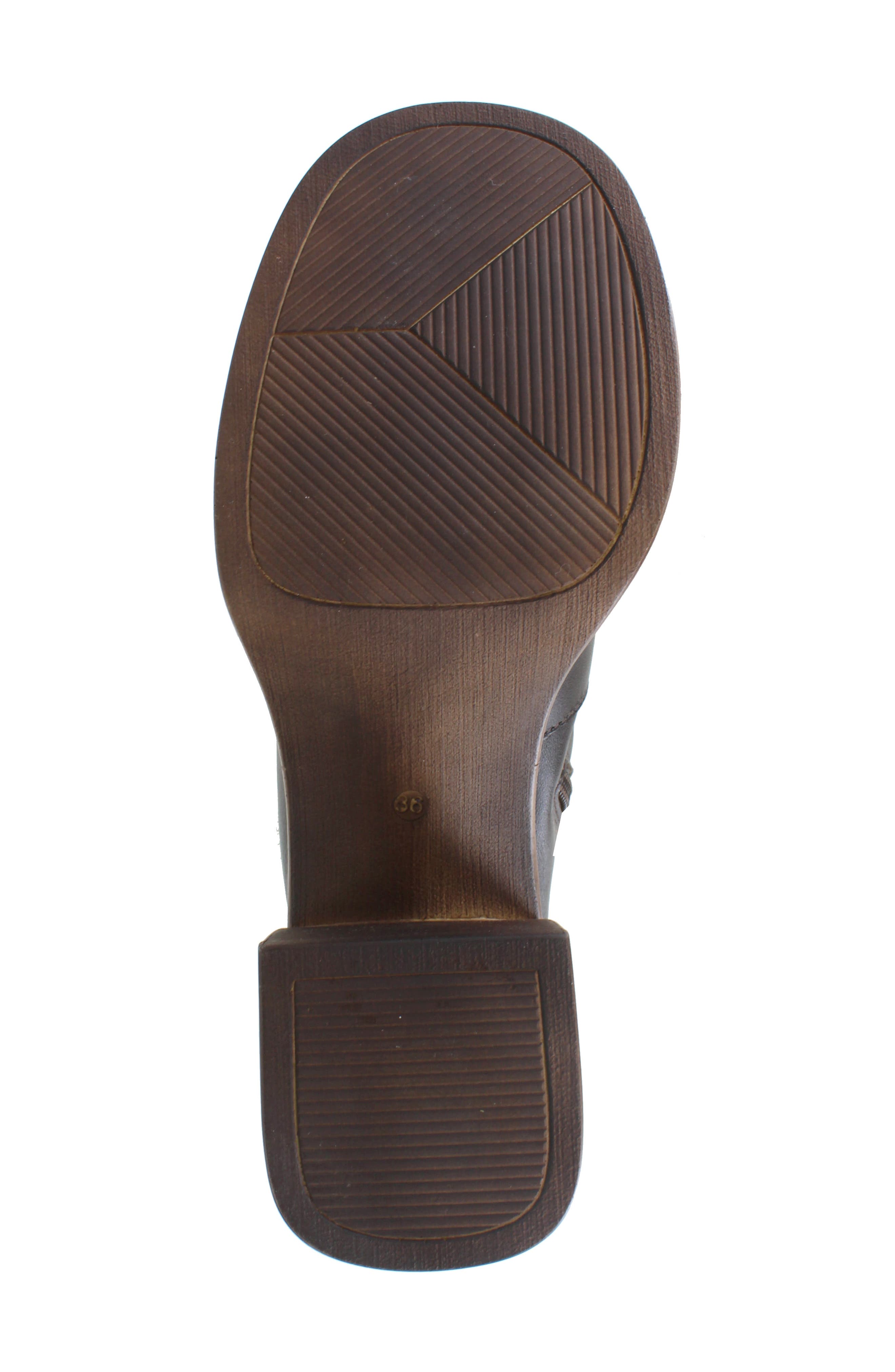 Candie's Birgit Platform Bootie, Alternate, color, Black/ Brown Leather