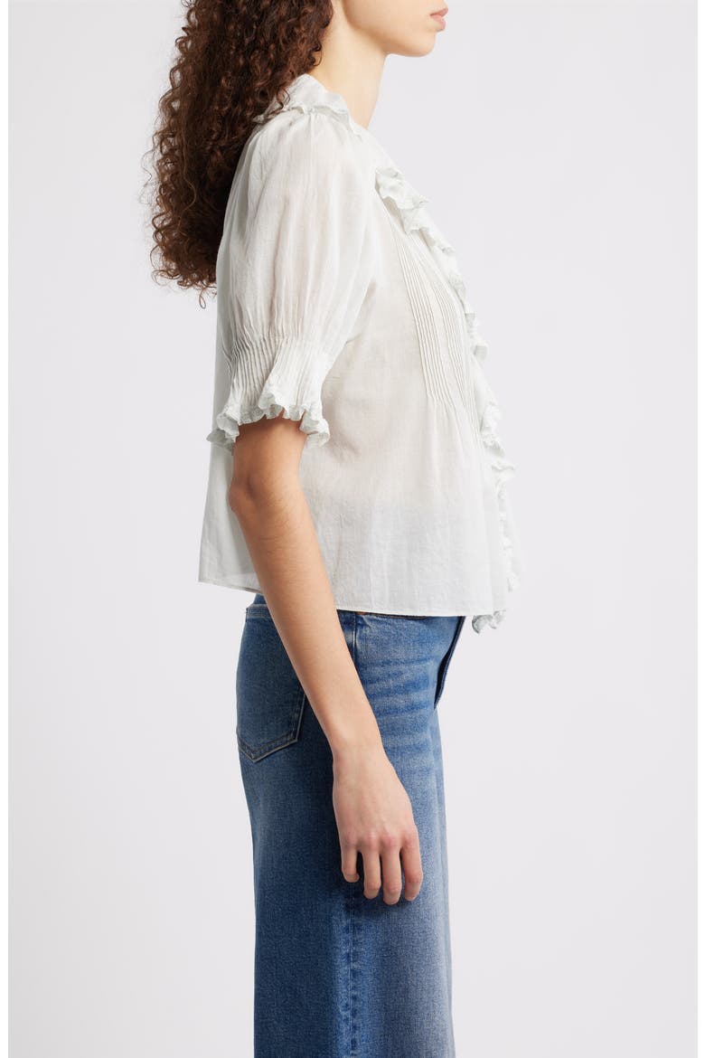 Henri Organic Cotton Voile Top, Alternate, color, ALICE BLUE