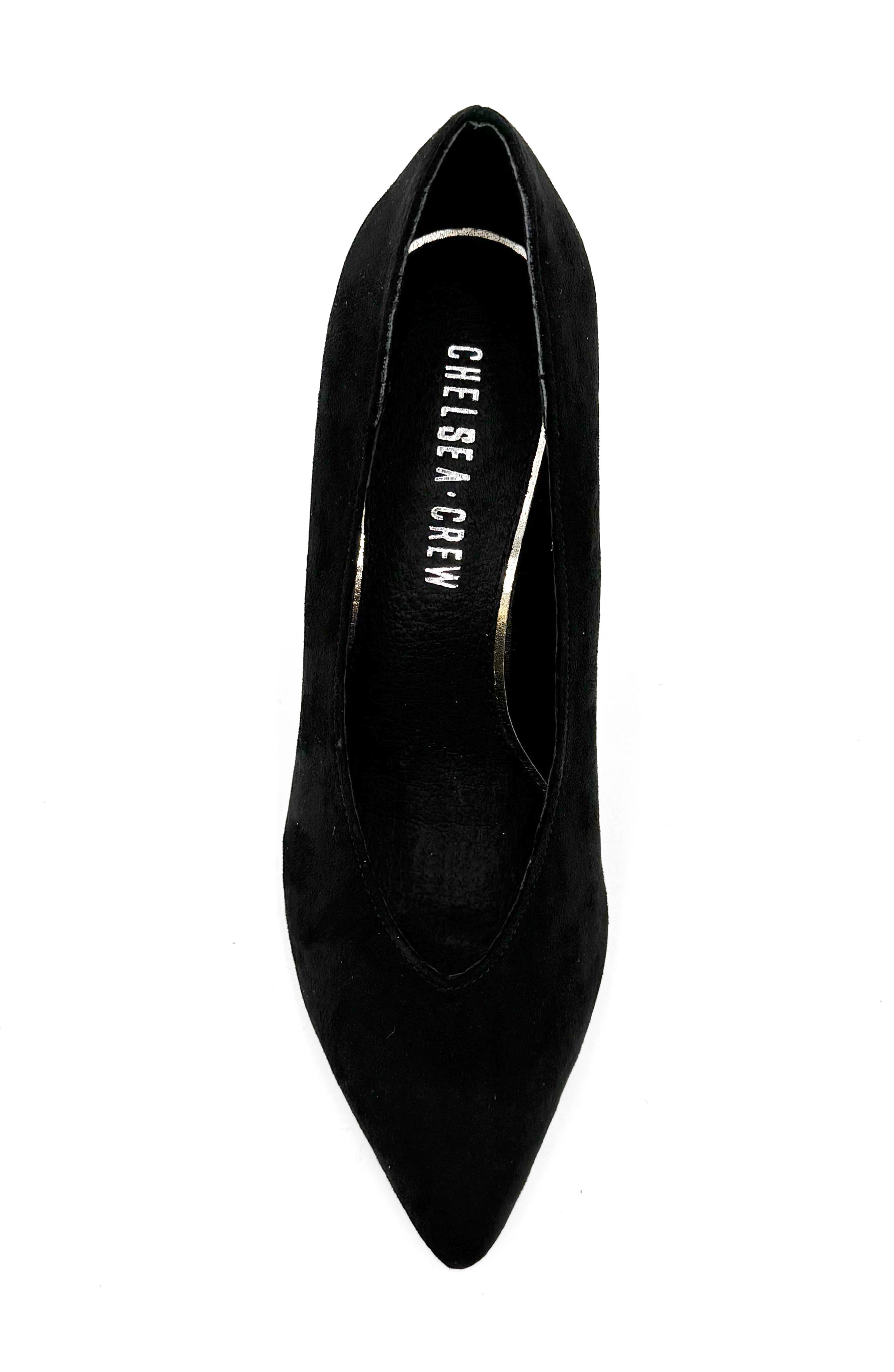 CHELSEA CREW Vera Pointed Toe Pump, Alternate, color, Black Micro