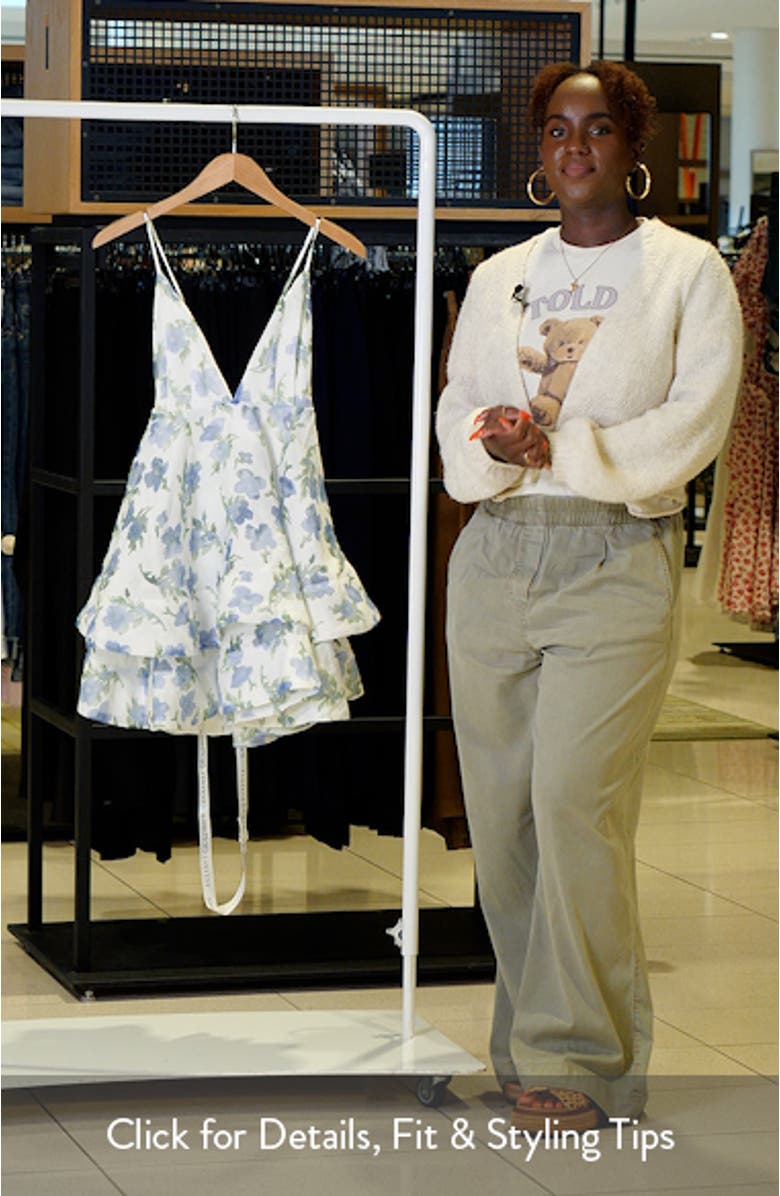 Cleo Floral Minidress, sales video thumbnail