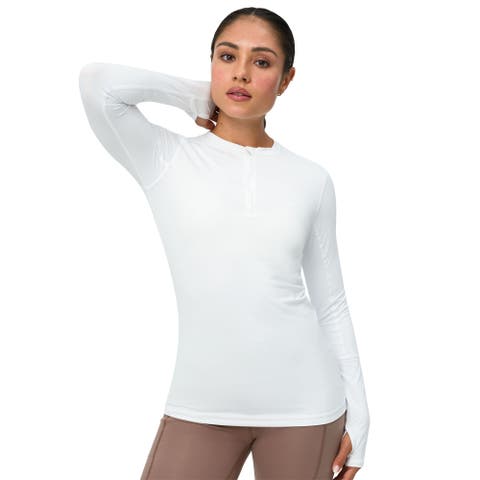 Women's Performance Quarter Zip Long Sleeve Crew Shirt