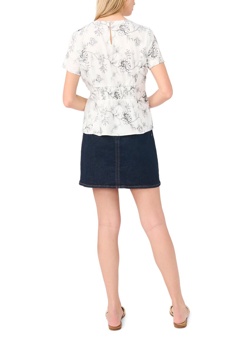 Pleat Waist Top, Alternate, color, ULTRA WHITE