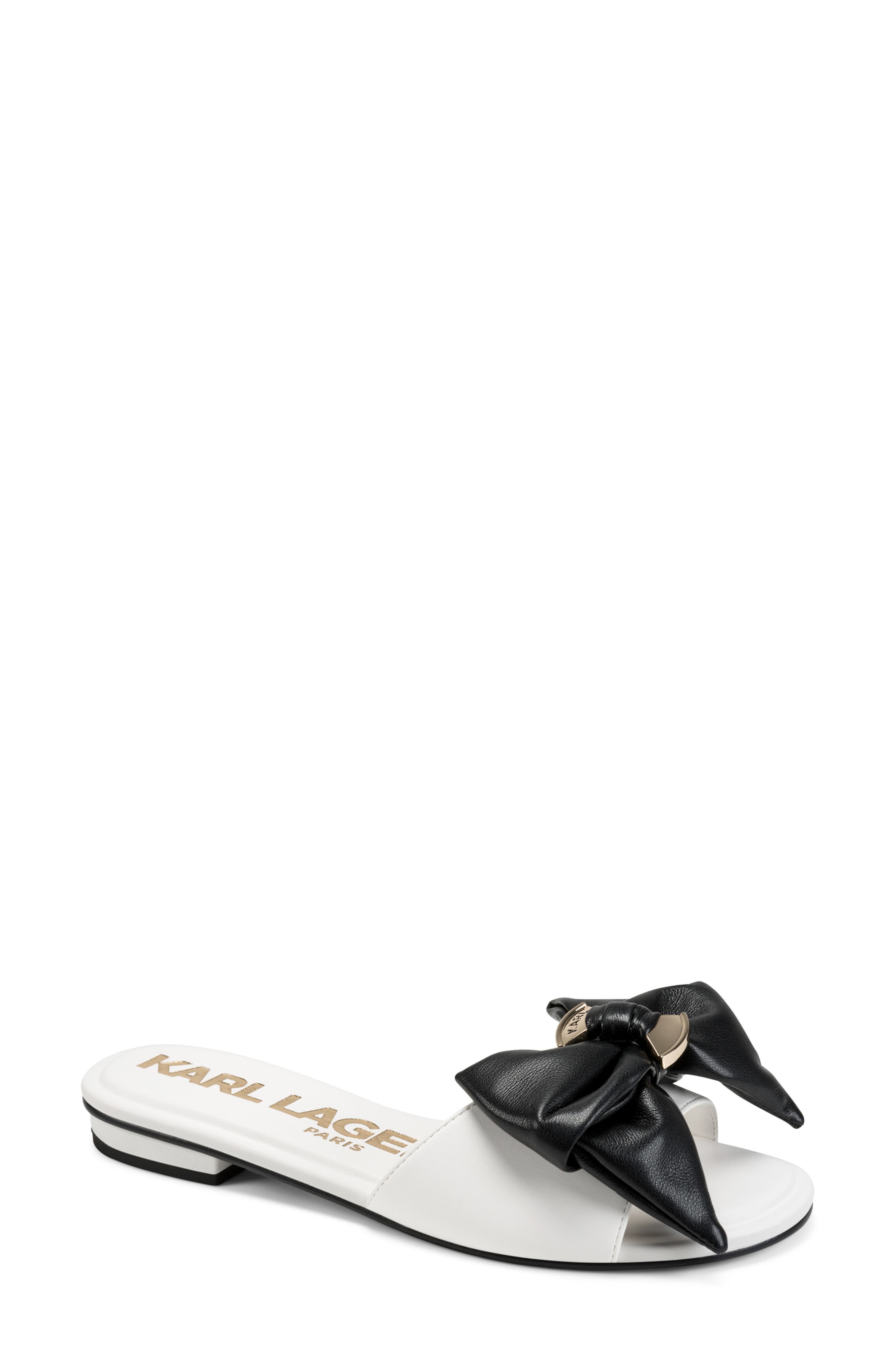 KARL LAGERFELD PARIS Ciaran Flat Slide Sandal