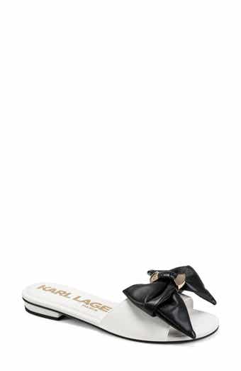 KARL LAGERFELD PARIS Ciaran Flat Slide Sandal