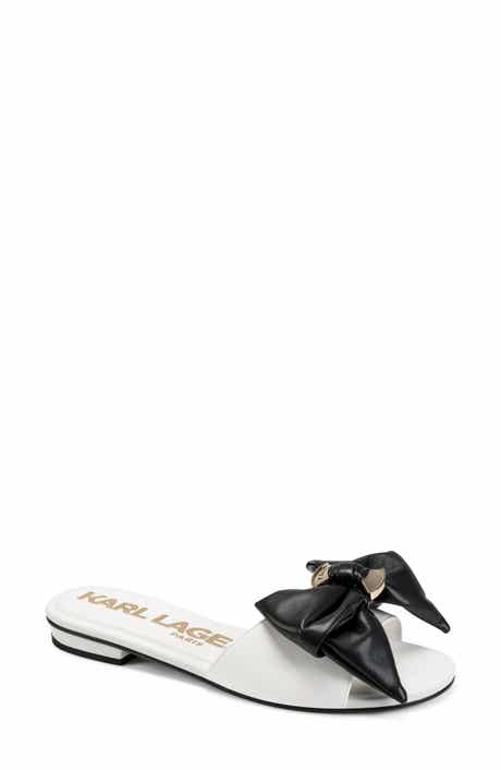 KARL LAGERFELD PARIS Ciaran Flat Slide Sandal