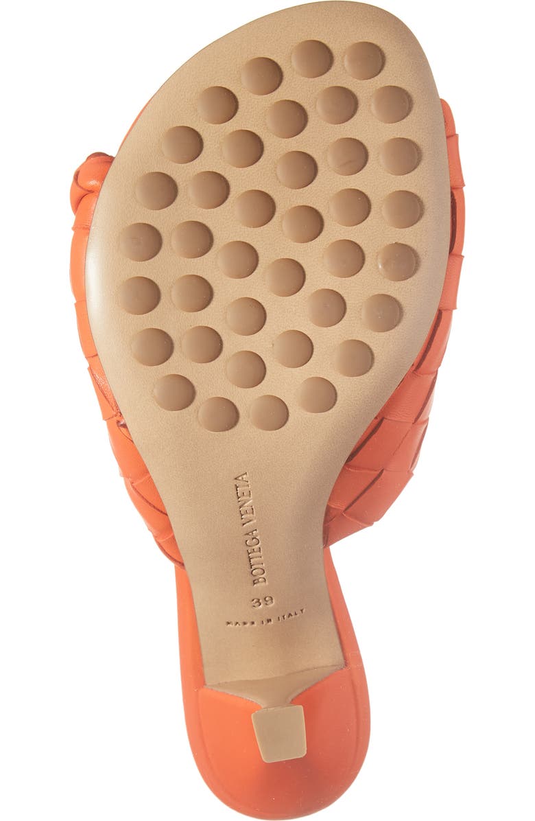 Bottega Veneta Blink Intrecciato Lambskin Leather Sandal, Alternate, color, New Orange