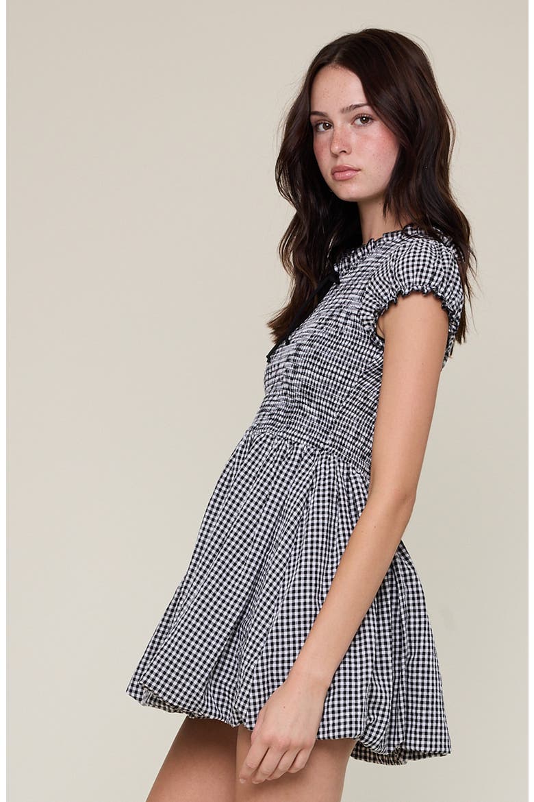 Fit and Flare Minidress, Alternate, color, BLACK