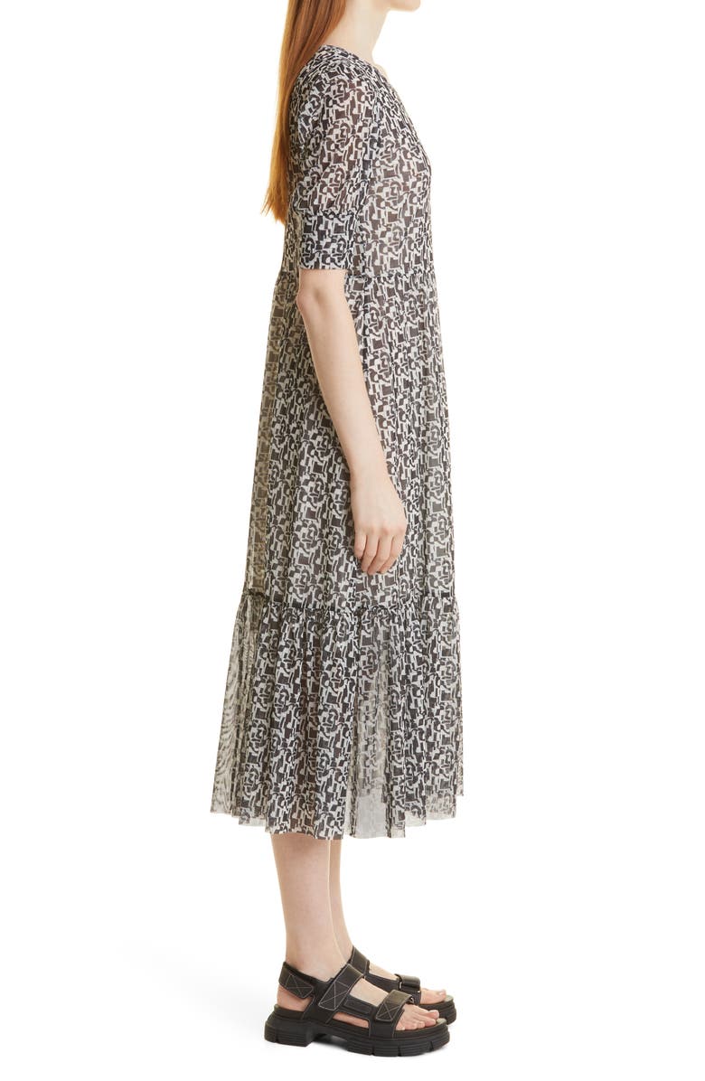 Baum und Pferdgarten Jocelyn Puff Sleeve Midi Dress, Alternate, color, 