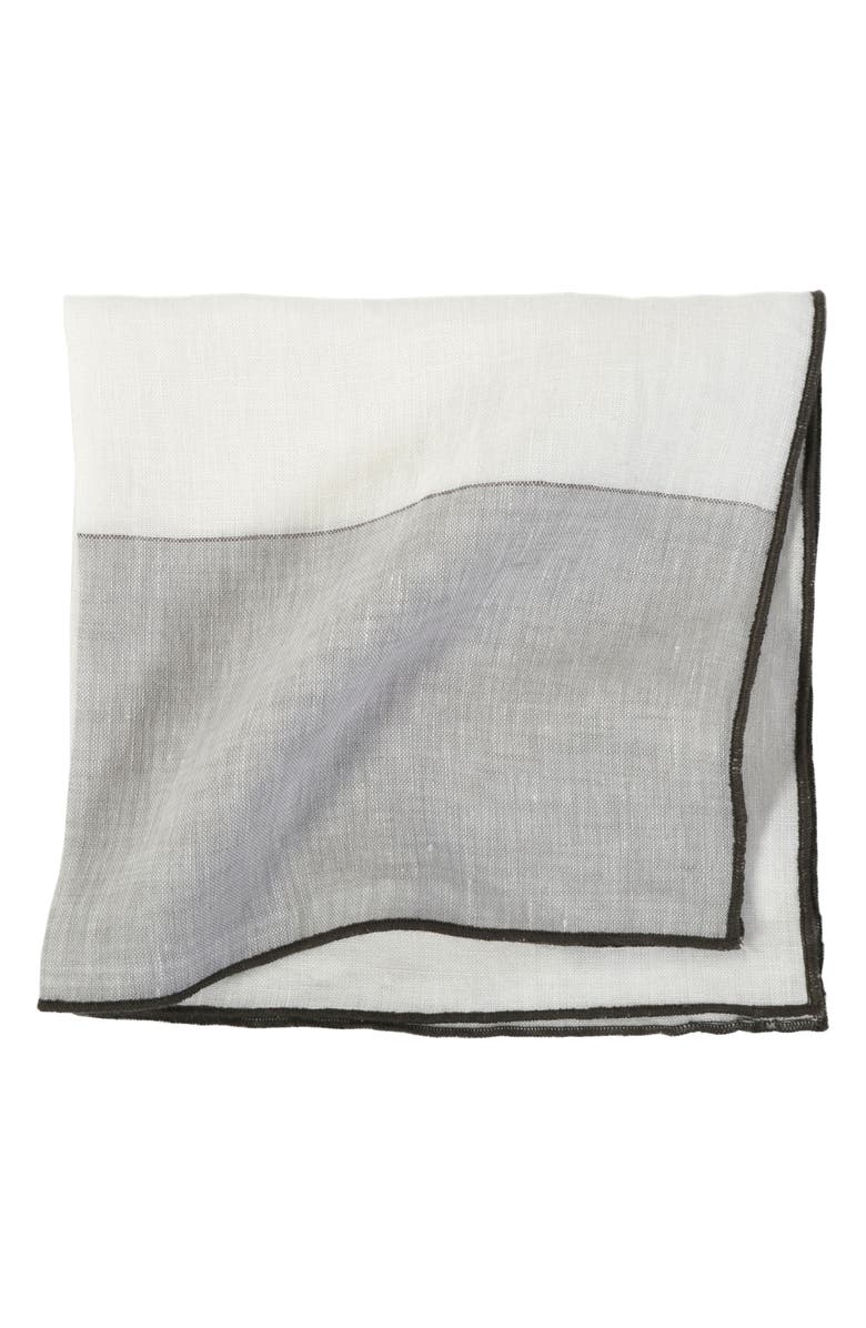 Pom Pom at Home Napa Set of 4 Linen Napkins, Main, color, Light Grey