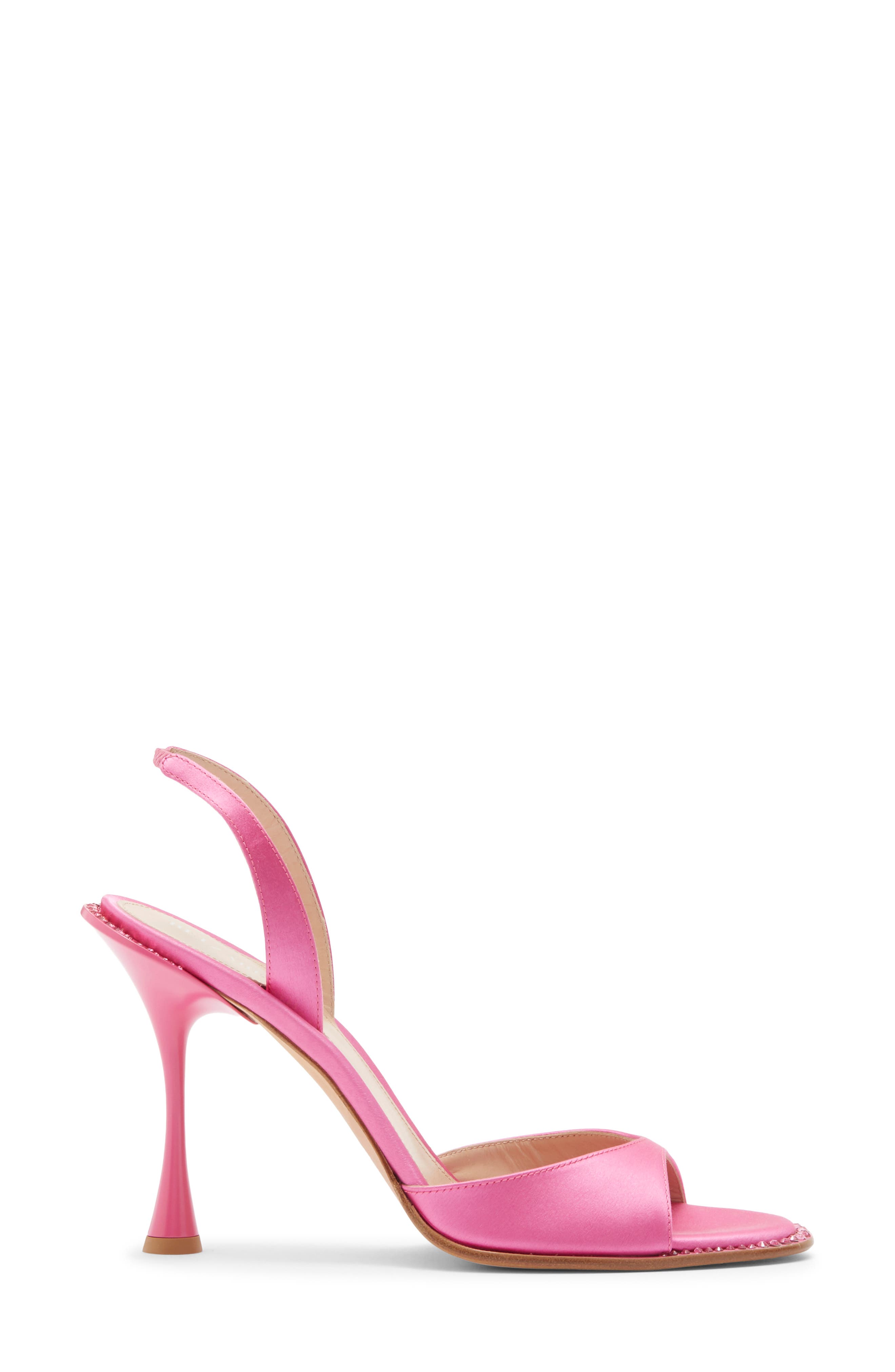 Betzabe Crystal Sandal, Alternate, color, FUCHSIA SATIN