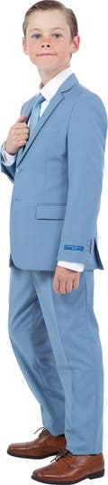 Kids' Dusty Blue Five-Piece Suit