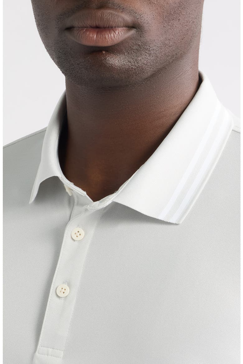 Thatcher Tipped Performance Polo, Alternate, color, GLACIER