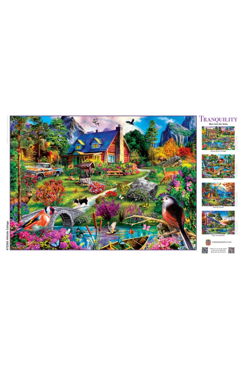 Hillside Cottage 1000 Piece Puzzle, Alternate, color, Multicolor
