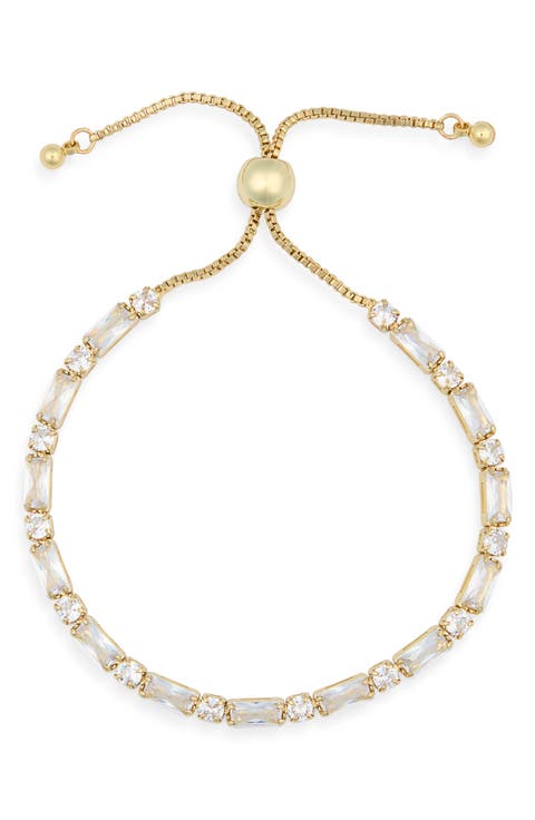 Cubic Zirconia Adjustable Bracelet