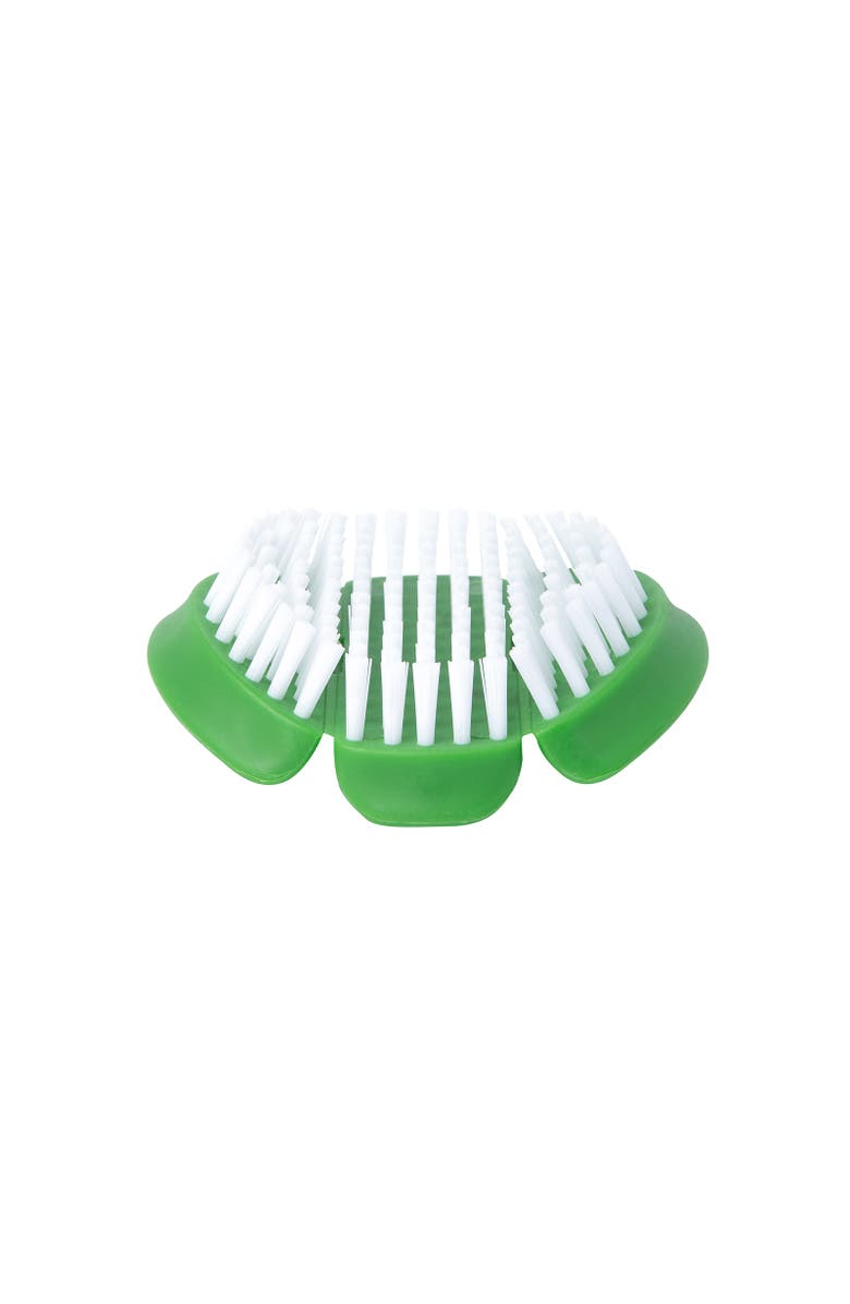 CUISIPRO Vegetable Cleaning Brush 2 Pack, 3.5", 1 Soft 1 Hard, Alternate, color, Multicolored