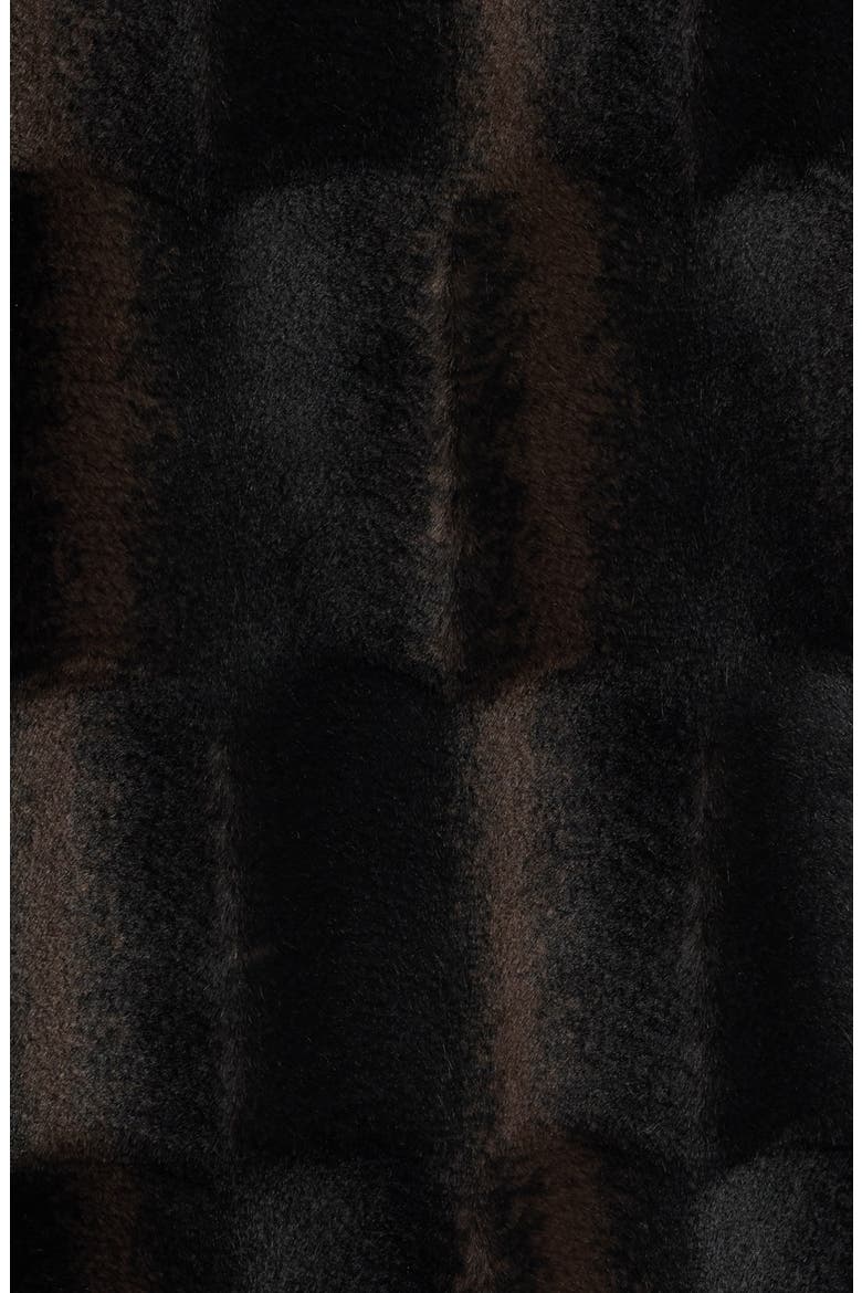 Faux Fur Vest, Alternate, color, BLACK OMBRE