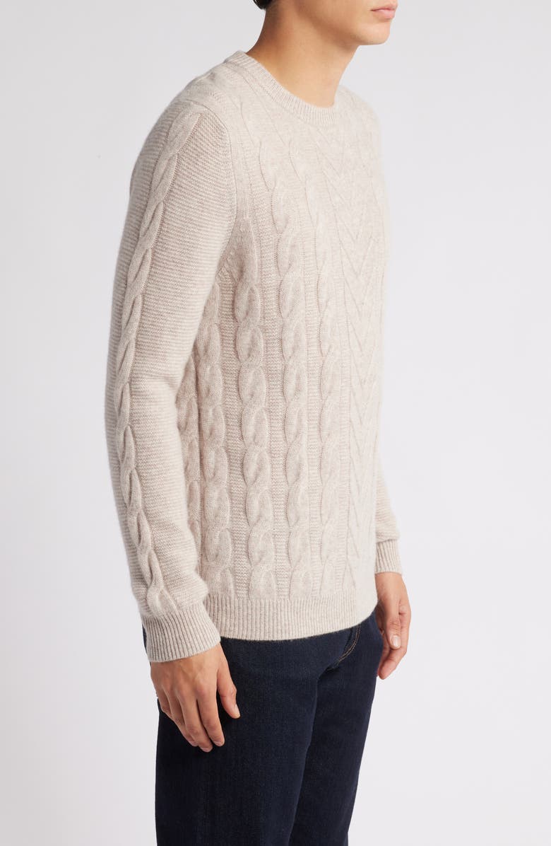 Nordstrom Cable Cashmere Sweater, Alternate, color, 