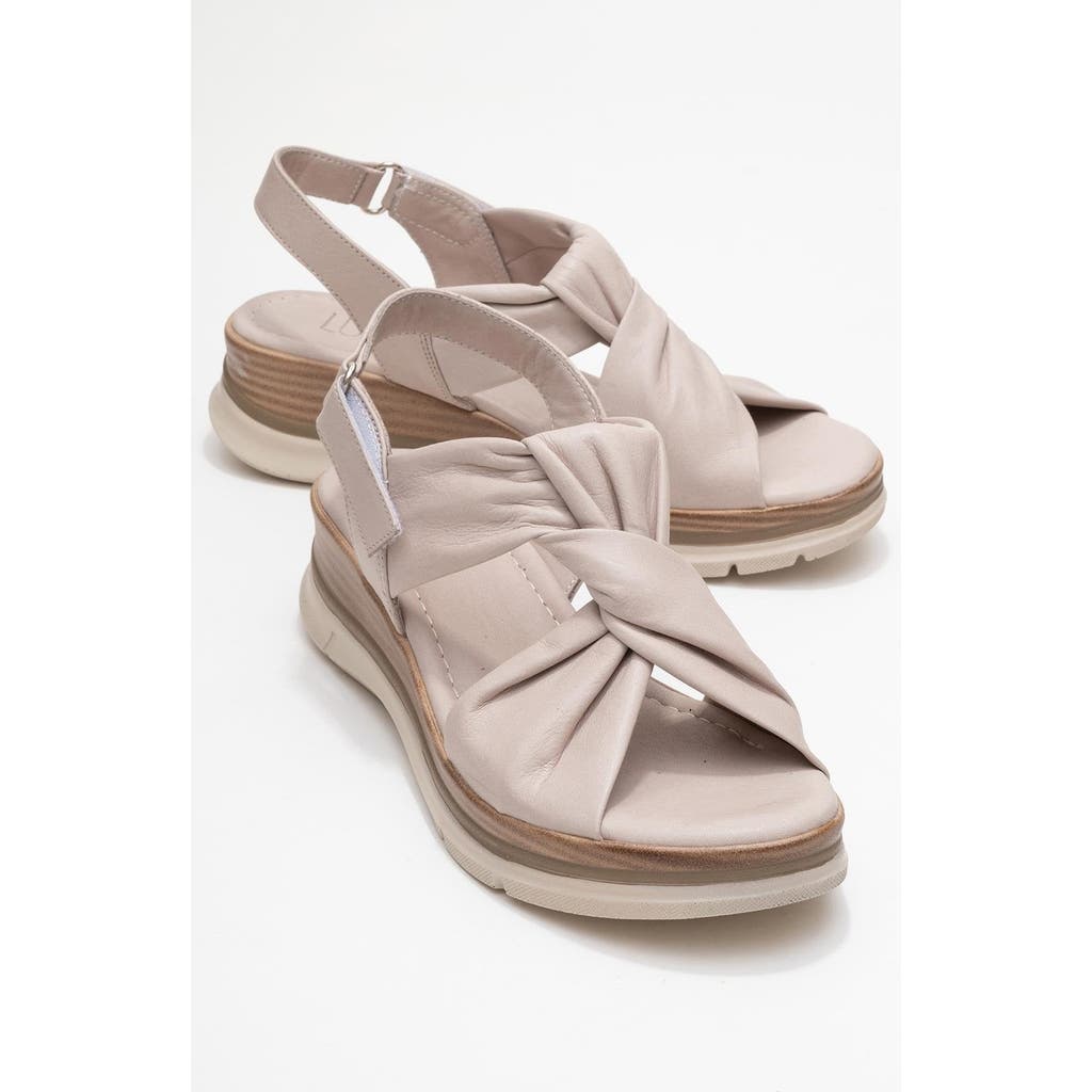 Forever & Always Shoes Oara Leather Sandal In Sand