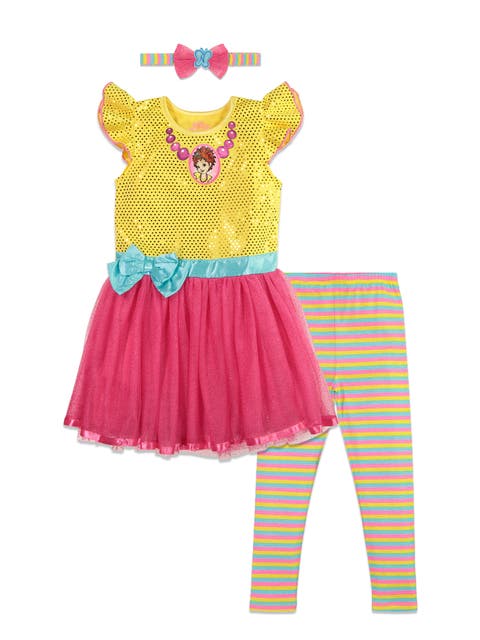 Fancy Nancy Cosplay Dress and Leggings Set