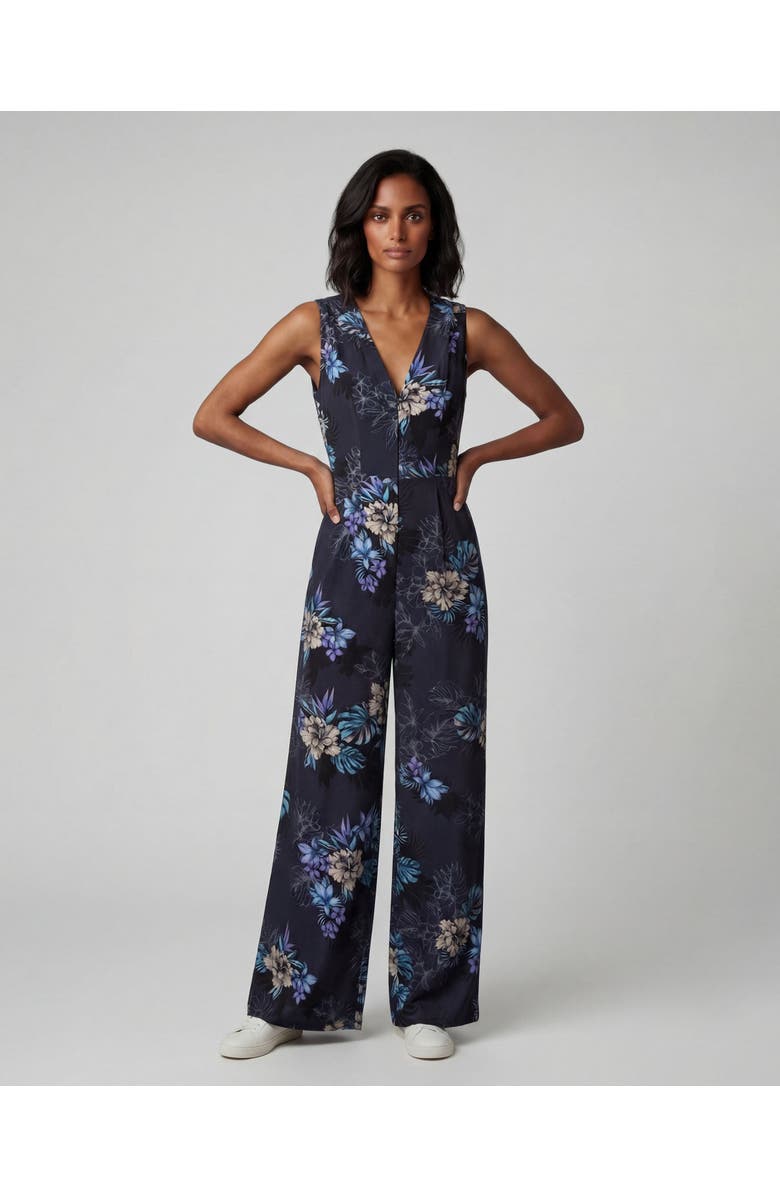 Lords of Harlech Exotic Floral Womens Tailored Jumpsuit, Alternate, color,