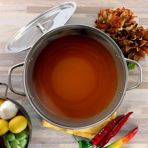 Gibson Everyday Everyday Whittington 16 Quart Stainless Steel Stock Pot With Lid In Silver