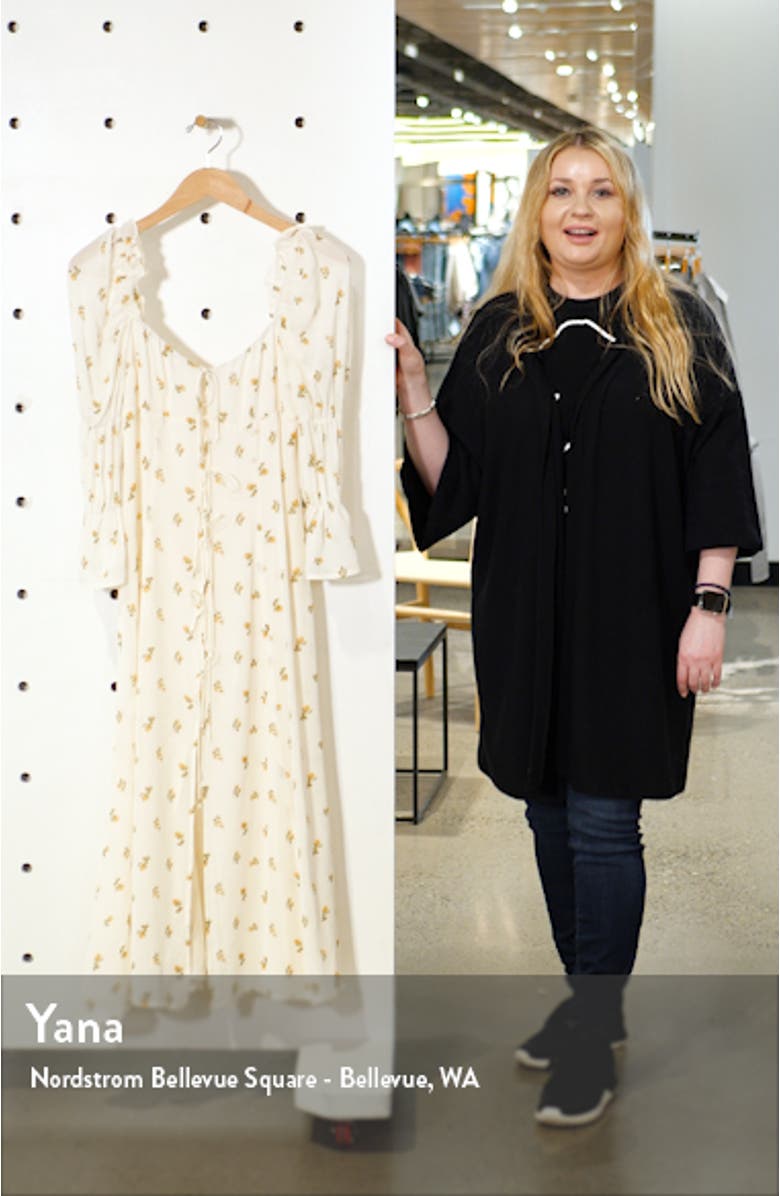 Roberta Floral Midi Dress, sales video thumbnail