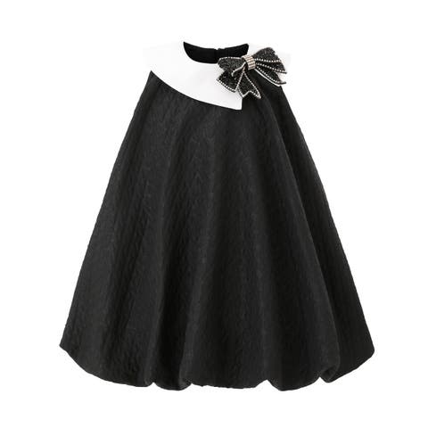 Elegant Bow Contrast Dress