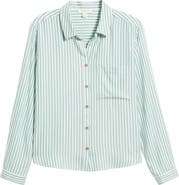 beachlunchlounge Candace Stripe Button-Up Shirt