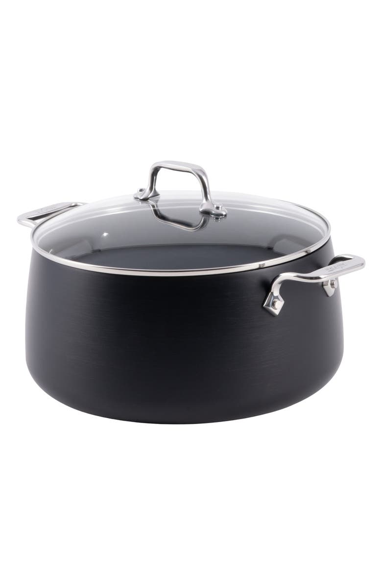 All-Clad HA1 Expert Hard Anodized Nonstick 8 Quart Stockpot with Lid, Main, color, Black