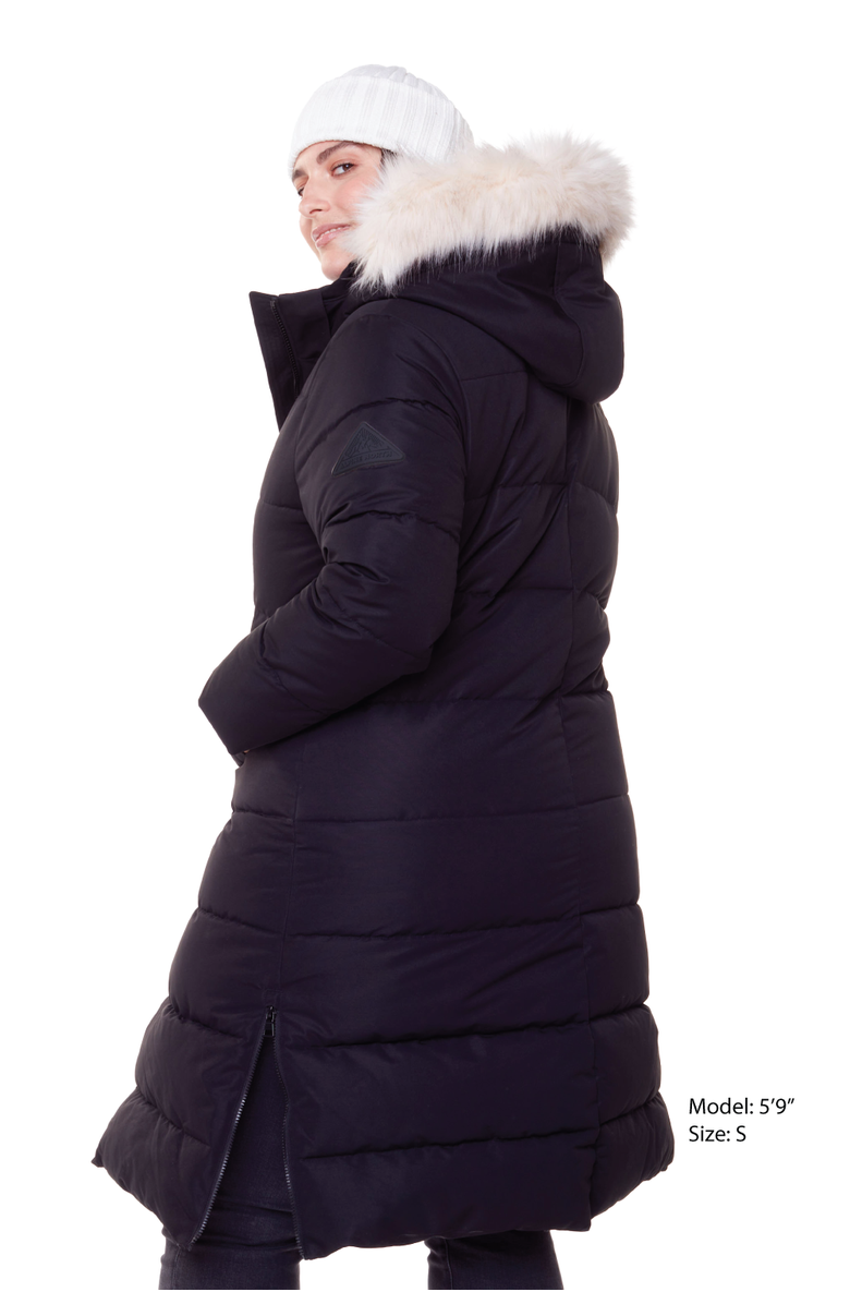 Alpine North KLUANE PLUS SIZE - Vegan Down Ultra Long Winter Parka, Alternate, color, Black
