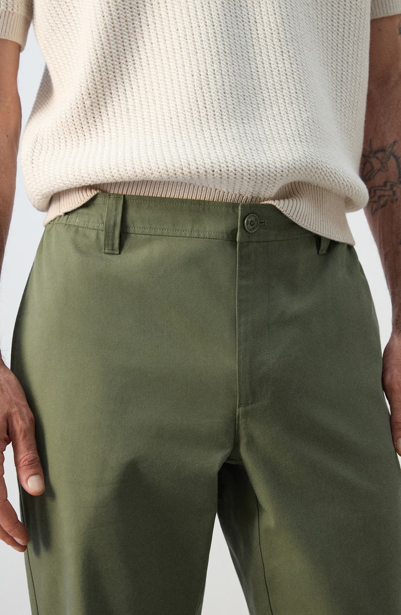 MANGO Regular Fit Chinos, Alternate, color, Forest Green