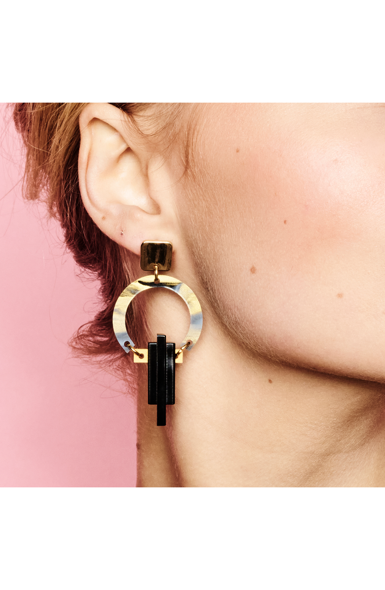 Toolally Petite Art Deco Chandeliers - Black Swirl, Alternate, color, Black Swirl