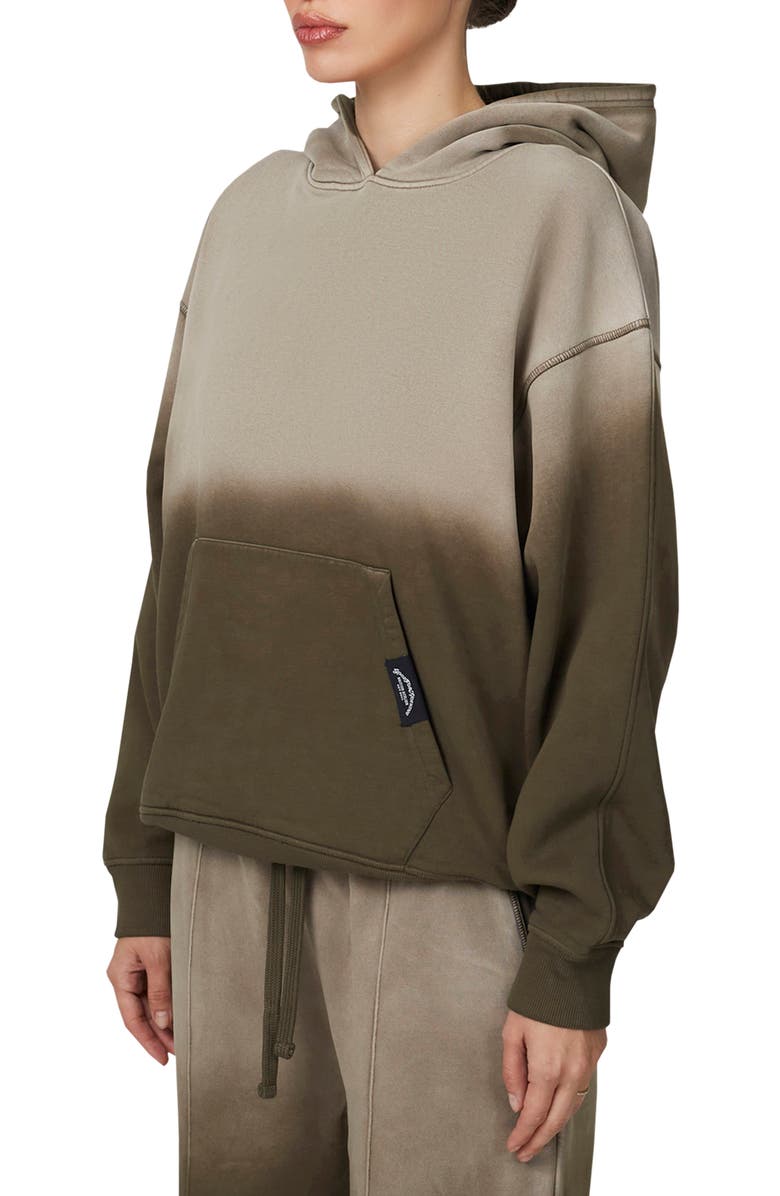 Good For Nothing Gradient Spray Relaxed  Hoodie, Alternate, color, Brown