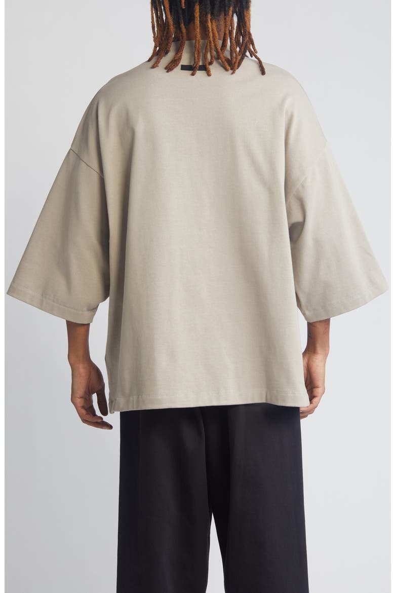 Football Oversize V-Neck Cotton Graphic T-Shirt, Alternate, color, SEAL