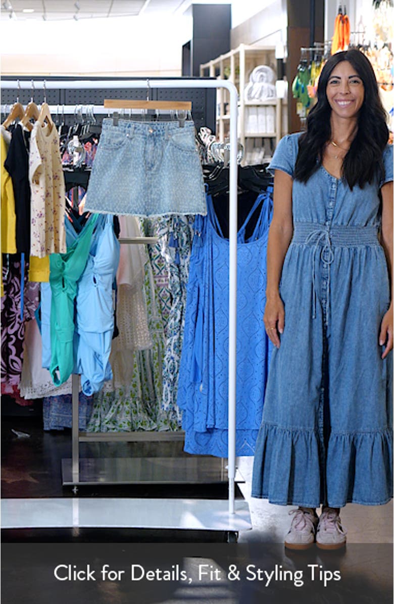 Kids' Distressed Denim Miniskort, sales video thumbnail