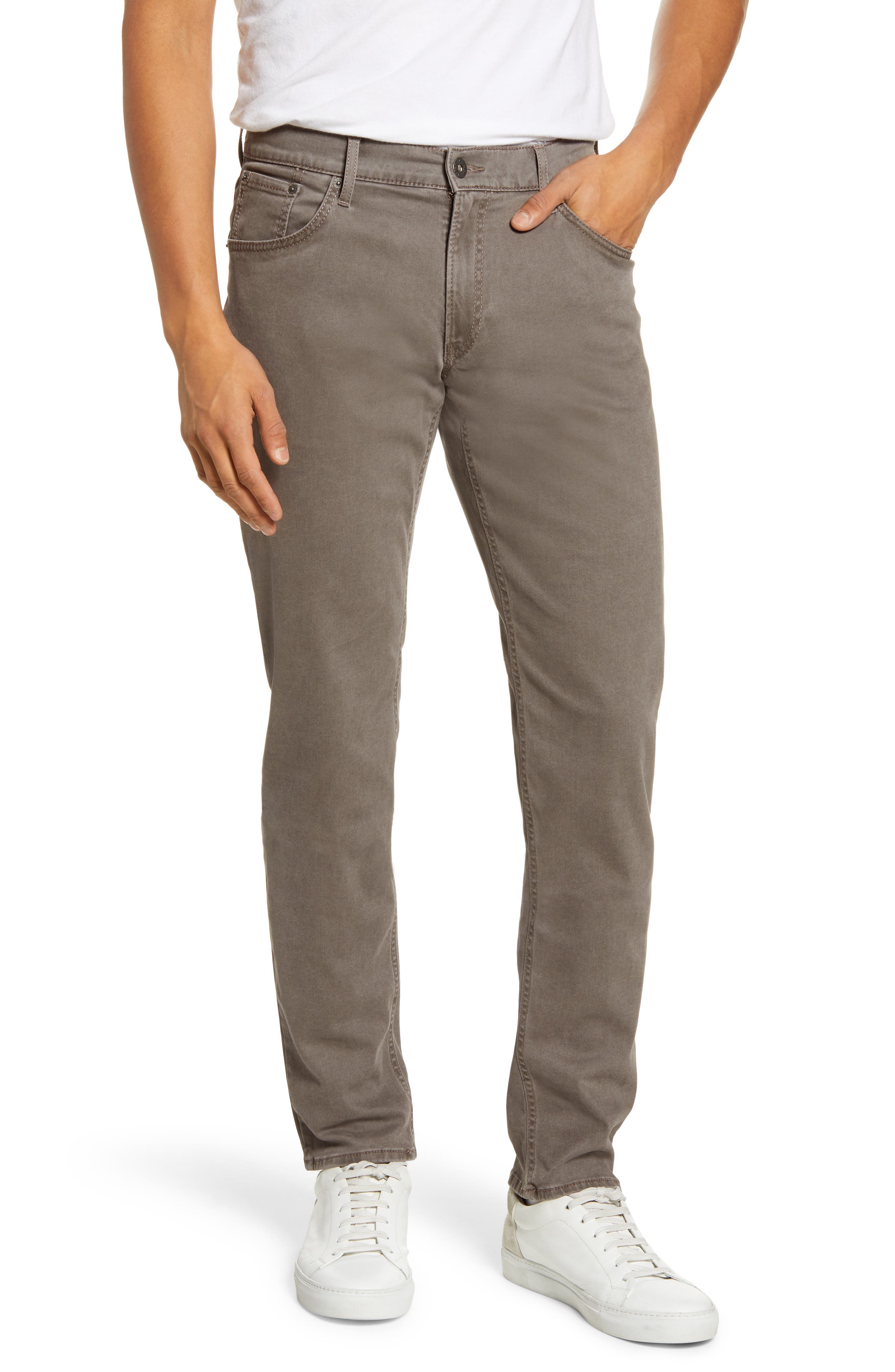 Brax Hi Flex Stretch Twill Five Pocket Pants in Nut 