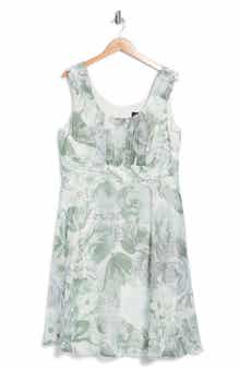 Connected Apparel Ruched Chiffon Midi Dress