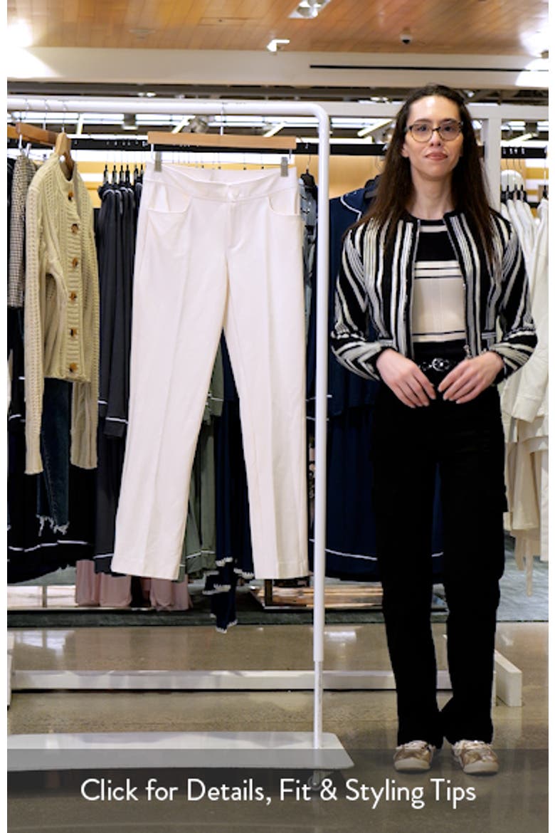 Flat Front Straight Leg Pants video