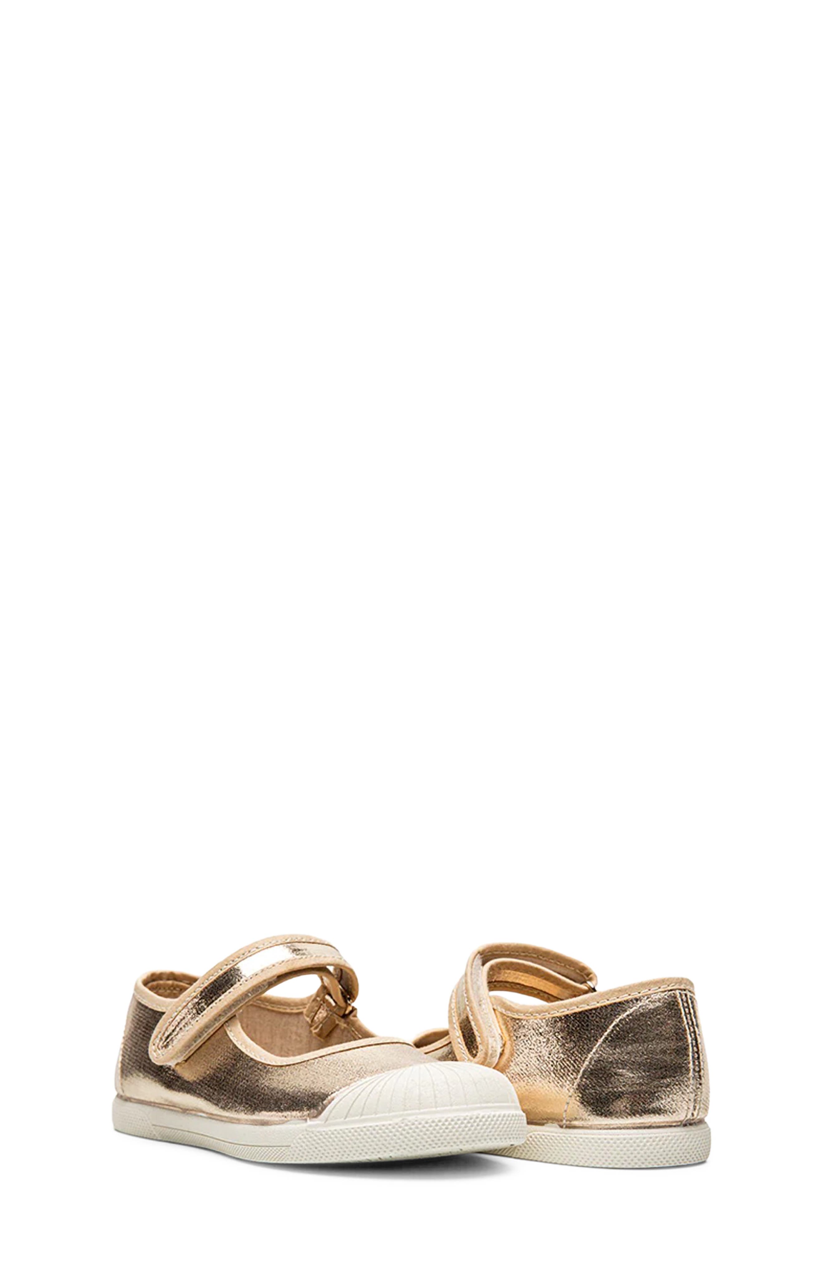 CHILDRENCHIC Kids' Mika Mary Jane Cap Toe Flat, Alternate, color, Gold