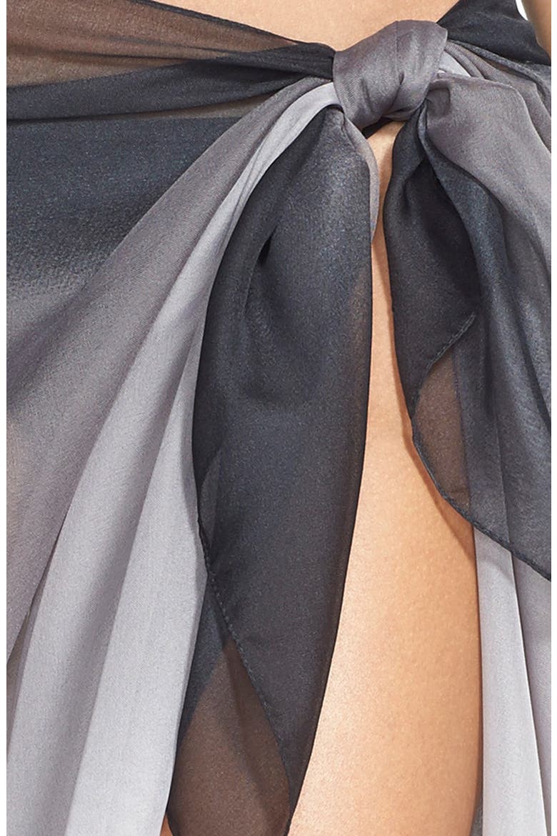 Ombré Scarf, Alternate, color, BLACK/ NAUTRAL