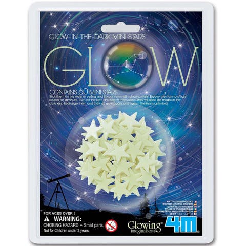 Glow In The Dark Mini Stars, 60 Count, Outer Space Wall & Ceiling Stick Ons