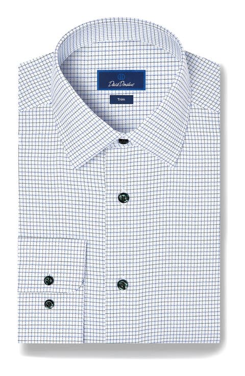 Trim Fit Check Dress Shirt