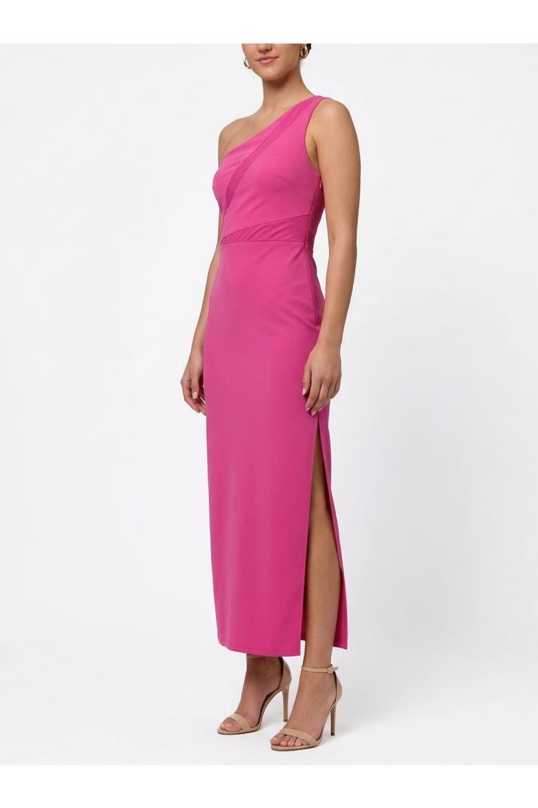 Veanne One Shoulder Maxi Dress, Alternate, color, Raspberry Rose