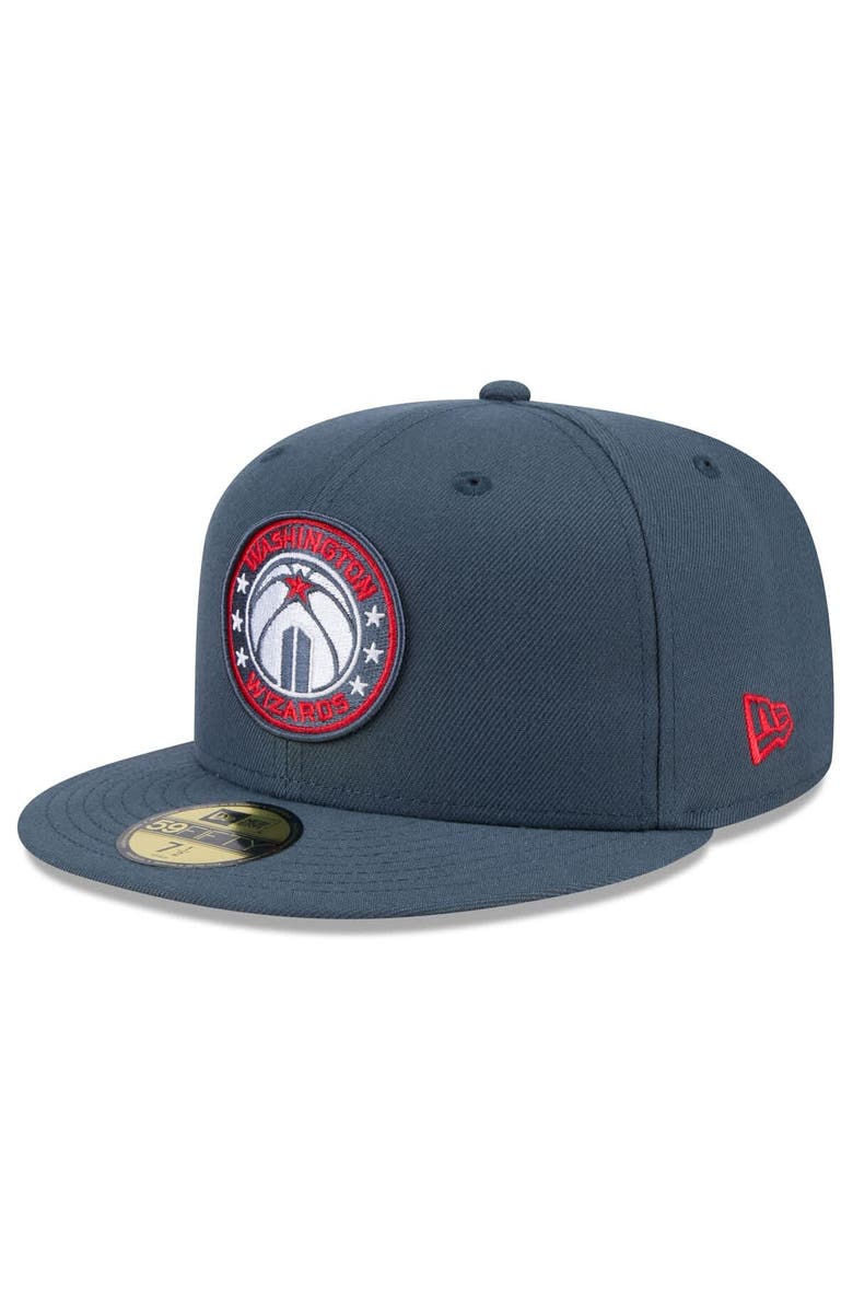 New Era Men's New Era  Navy Washington Wizards 2024/25 City Edition Alternate 59FIFTY Fitted Hat, Alternate, color, 