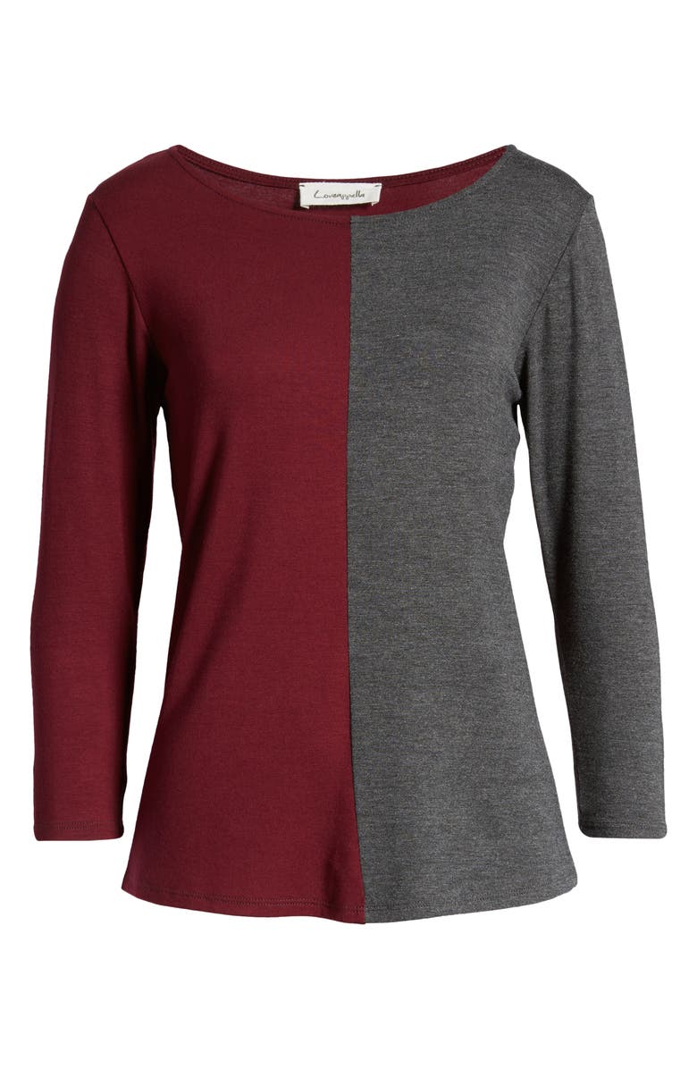 Loveappella Colorblock Top, Alternate, color, 