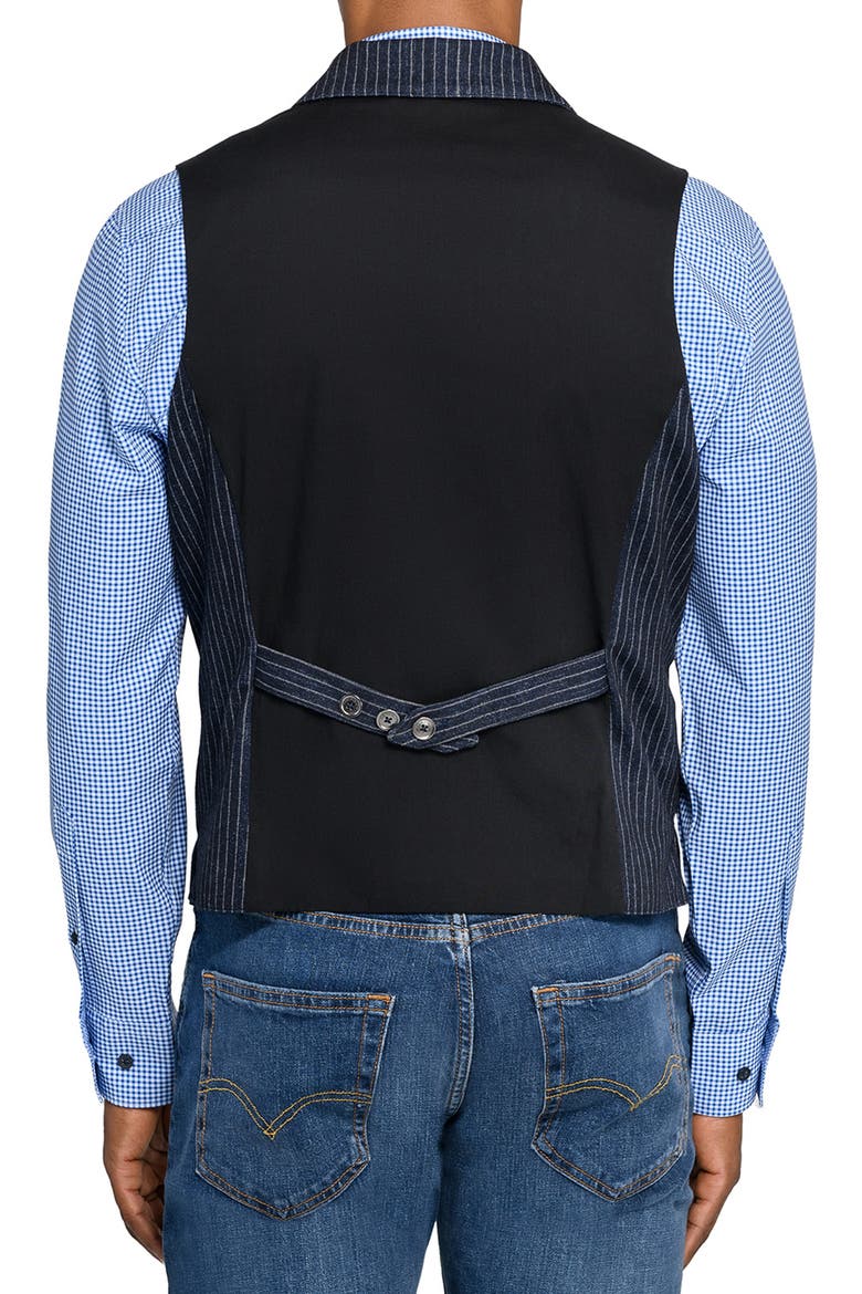 Solid Tailored Vest, Alternate, color, TEXTURED BLUE