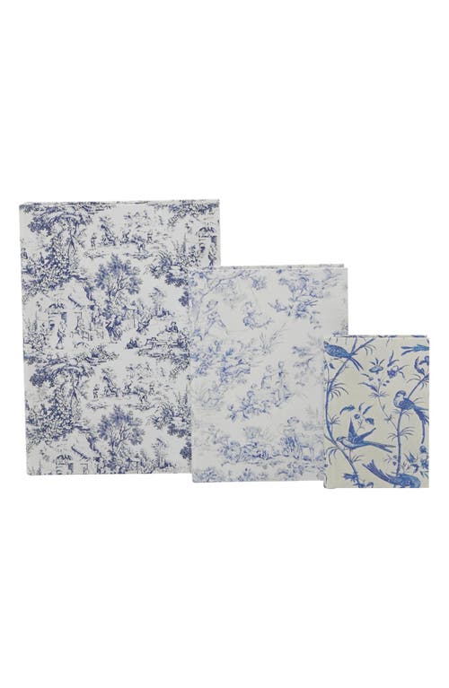 Sonoma Sage Home Set Of 3 Faux Book Boxes In White